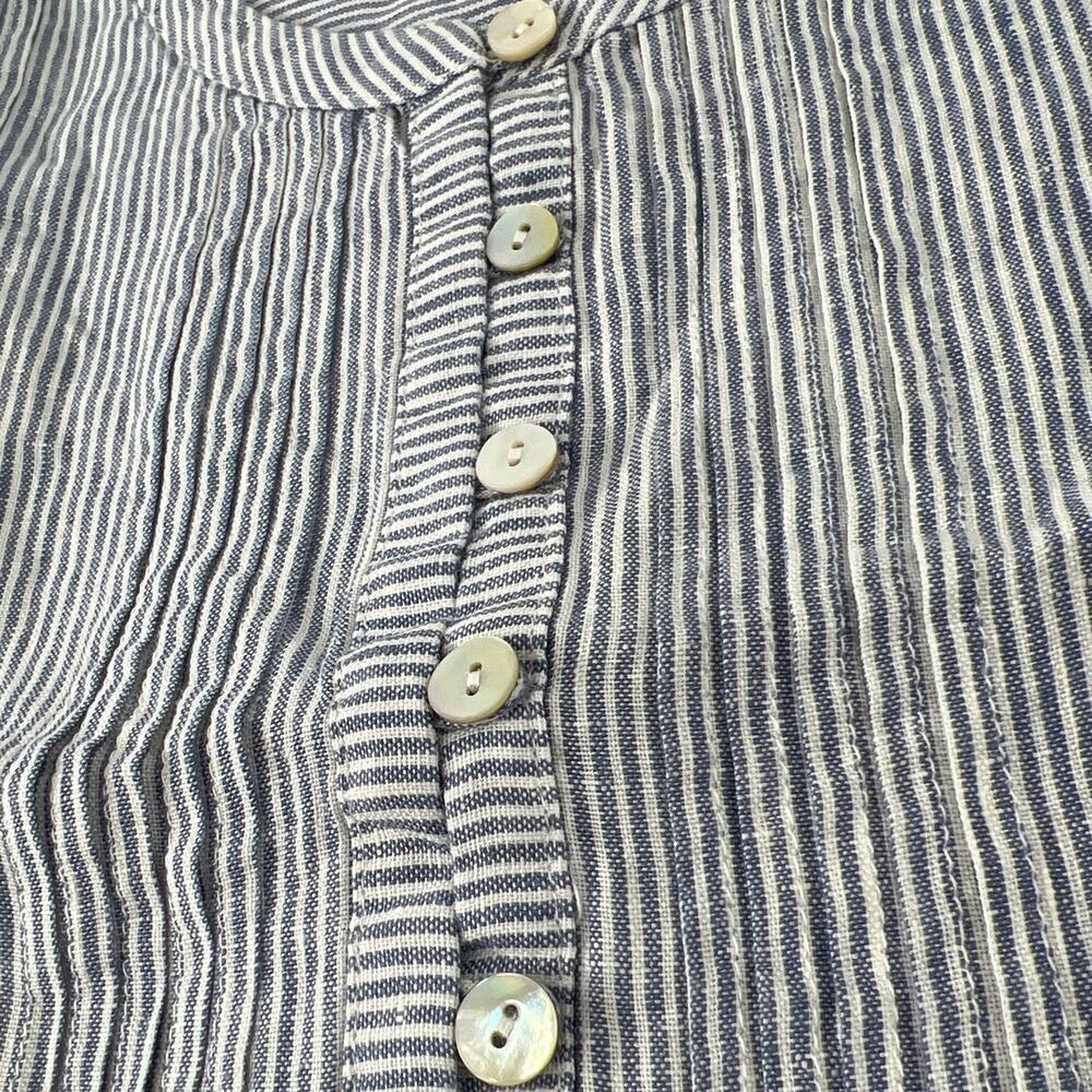 Faherty Blue Mini Stripe Isha Dress XL - Picture 8 of 13